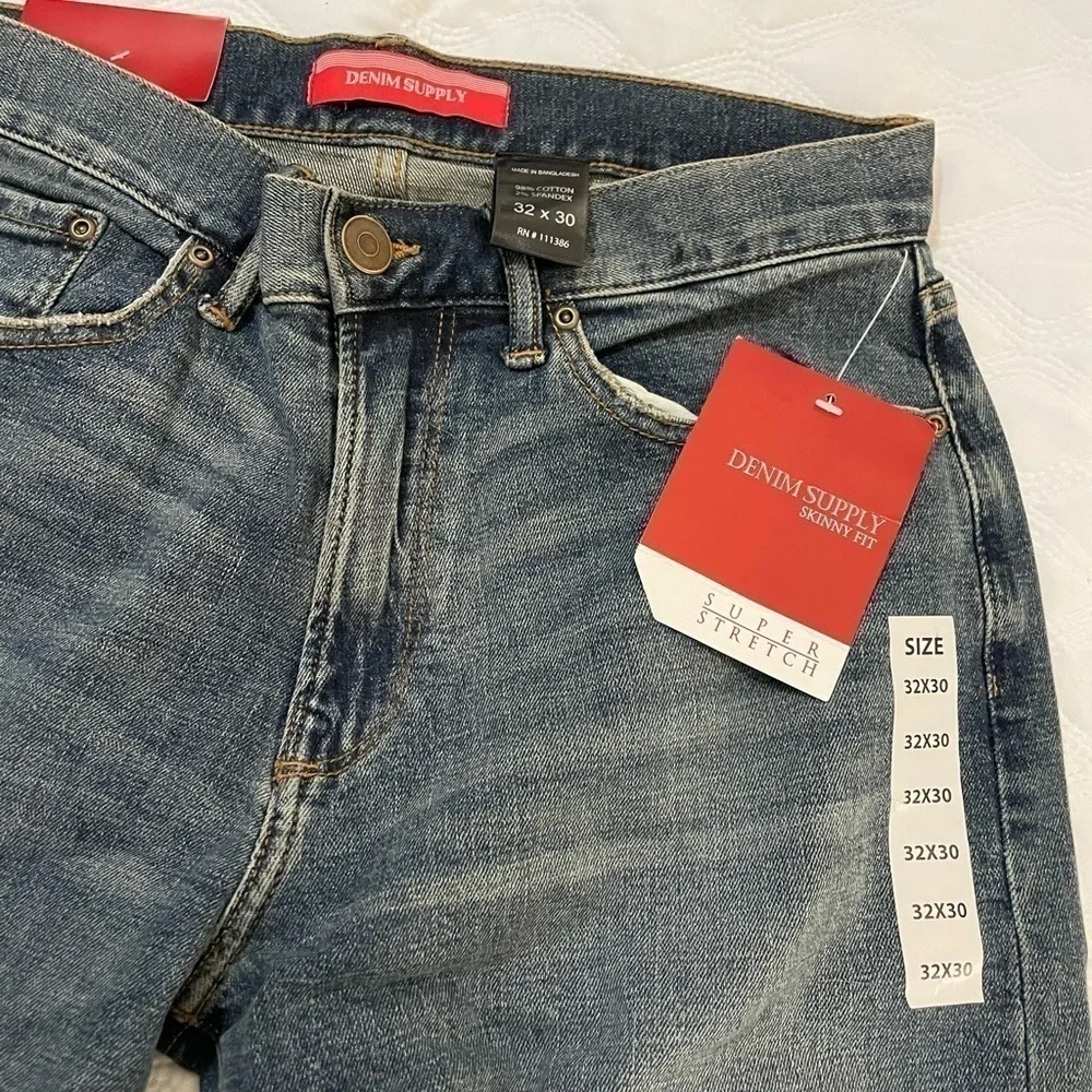 Denim Supply jeans mens New w/tags. Great vintage style straight leg 32X30